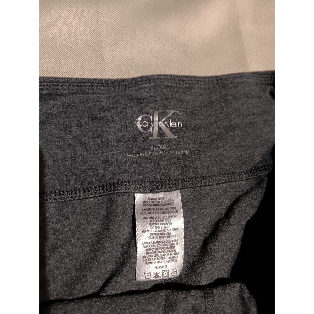 Calvin Klein Performance Leggings XL Charcoal Gray Zipper Athleisure Travel - Picture 4 of 5